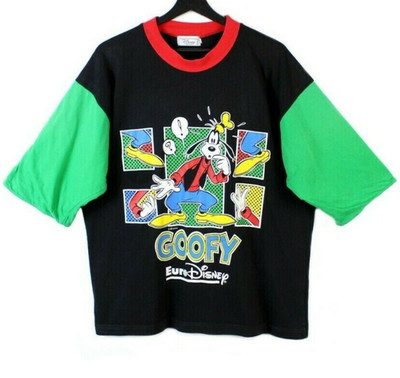 90s Walt Disney GOOFY Vintage T-Shirt Big Graphic Tshirt Tee OG Unisex S M...
