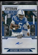 #VTA-AR Anthony Richardson 2024 Panini Contenders Optic #/50 Veteran Ticket Auto