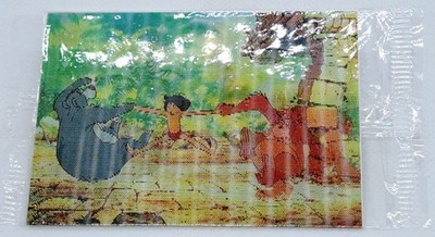 The Jungle Book 1997 Kid Cuisine Lenticular 3D Card Mowgli Baloo King Louie