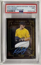 Paul Skenes 2024 ONYX Limited - On Card Auto /20 RC Pirates Blue Ink PSA 9 Pop 1