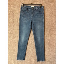 J. Jill Smooth Fit Slim Ankle Jeans Womens 8 Medium Wash Blue High Rise Denim
