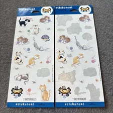 Vtg Hallmark Stickeroni Stickers Cute Cats Calico Tabby Kitty Mice Yarn Milk 