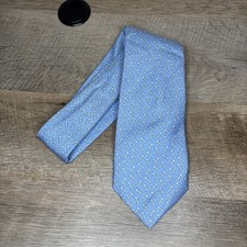 Vineyard Vines Anchor Themed Blue Silk Tie - NWT - Defects
