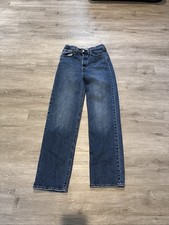 Levi Ribcage Straight Ankle Size 27 Women Denim Jeans With A Button Fly
