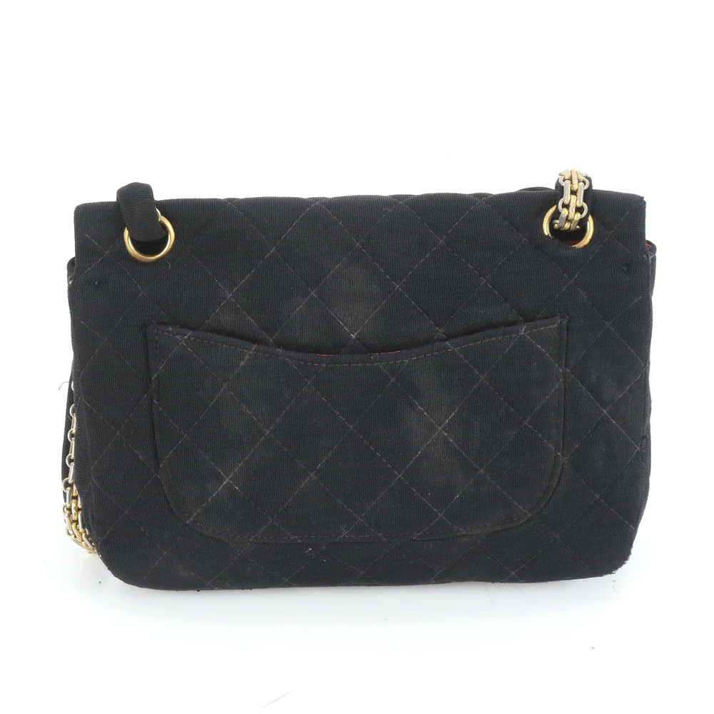 Chanel 255 Chain 2WAY Shoulder Bag Genuine Leather Black r0_0726 image 3