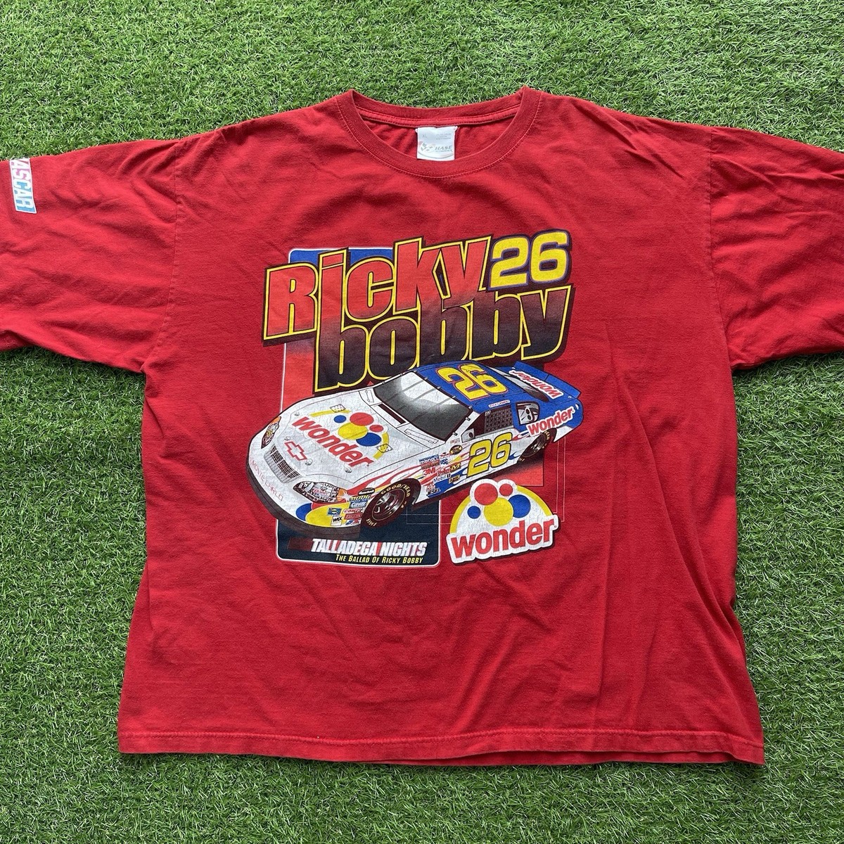 Vintage Talladega Nights Ricky Bobby Movie AOP T Shirt XL NASCAR