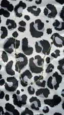 Green Gold Beaded Necklace Beads Material No ...