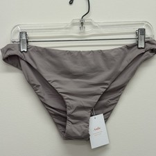NWT ANDIE Swim Cheeky Bikini Bottom Solid Beige Stone Size L