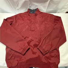 Roundtree  Yorke Men's Deep Red Pullover Windbreaker