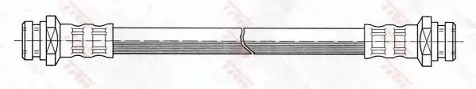 Flexible brake hose with internal thread PHA438 TRW for MITSUBISHI L200