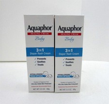 Aquaphor Baby Diaper Rash Cream 3.5 Ounce Lot of 2 Exp: 04/20/2026