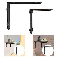 Staffa decorativa per mensola a L in ghisa, ferramenta rustica, supporto per