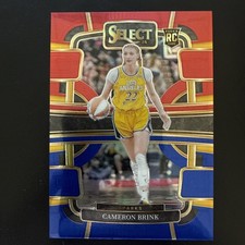 2024 Panini Select WNBA - Concourse Cameron Brink #56 Red & Blue Prizm /399 (RC)