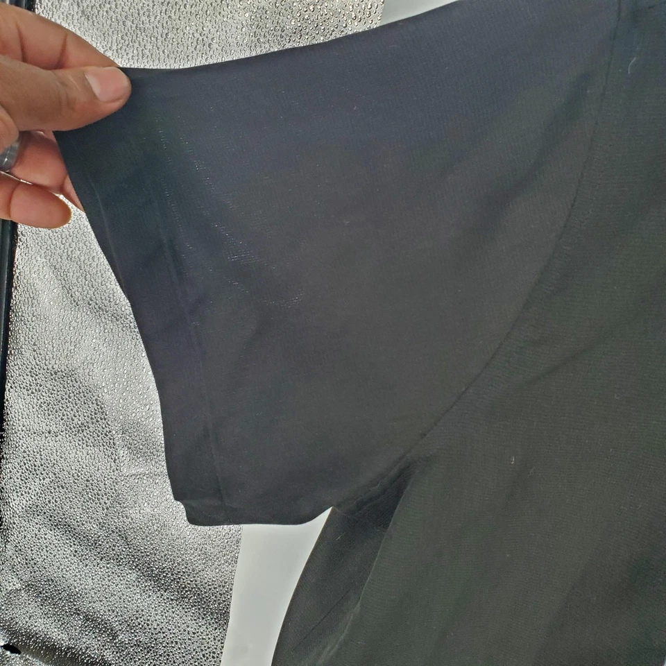 Camisa de boliche vintage David Taylor masculina 3XL preta cinza listra vertical retrô - Imagem 4 de 4