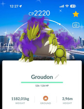 Shiny Shadow Groudon Purified Tokyo Go Fest Background - Trade 20k/1M Dust