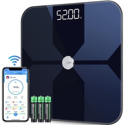 Körperfettwaage Digitale Waage Badezimmer Smart Waage Körperzusammensetzung Monitor, B