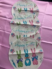 TOP -OSTERN -  FRÜHLING - 4 schöne Tischsets -Platzsets in Leinenstruktur-bunt