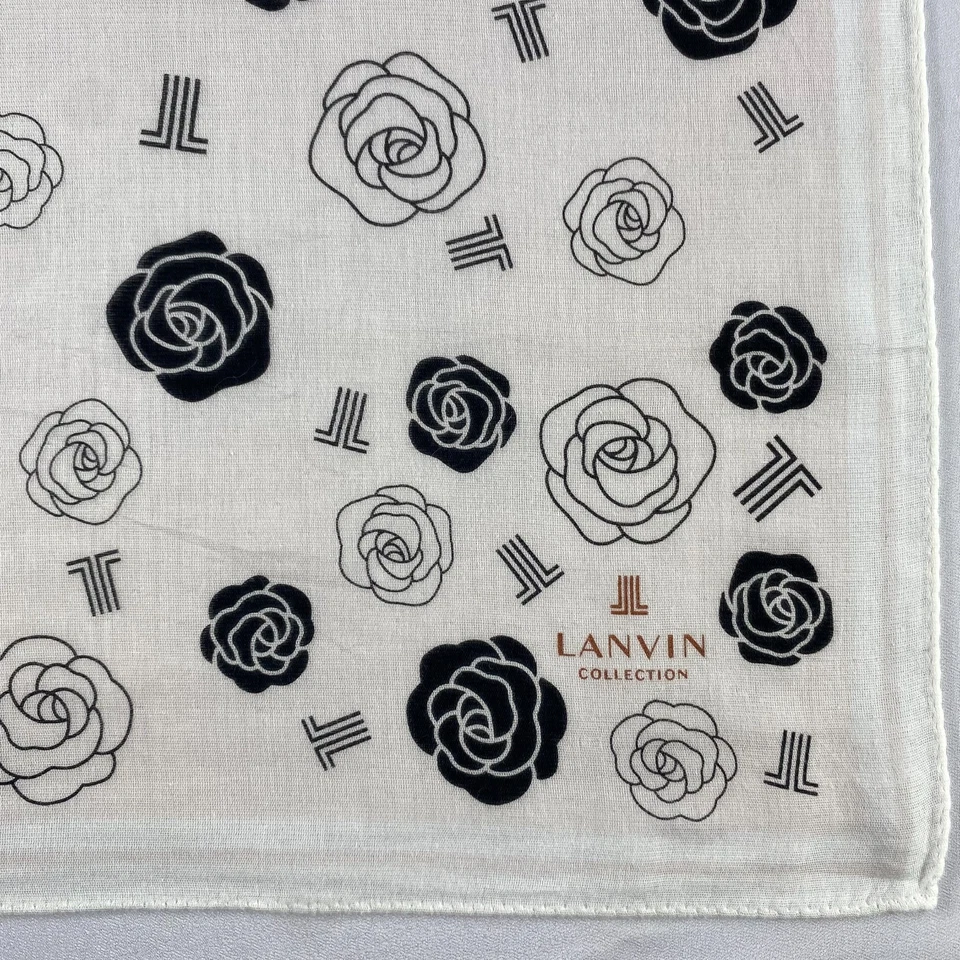 Vintage Lanvin Handkerchief Neckerchief Bandana Pocket Square - Image 4 of 4