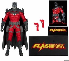 DC Multiverse Flashpoint 6  Figure - Batman Black & White Accent Gold Label