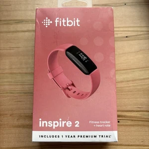 Fitbit Inspire 2, Rose et noir, ensemble complet NEW