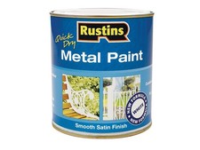 Rustins - Metal Paint Smooth Satin White 500ml