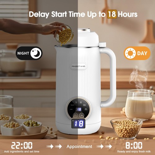 Macchina per latte da noce 7 in 1 28 oz macchina automatica per latte di mandorle per c... - Foto 5 di 7