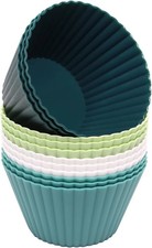 Extra Large Silicone Cupcake Muffin Cups 12 Pcs, 3.54 Inch Muffin Liners, Reusab