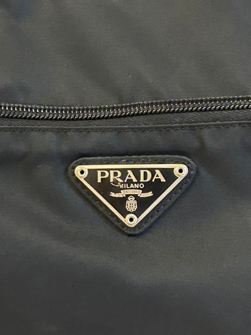PRADA Tessuto Nylon Camera Bag Crossbody Shoulder Bag Black Zip Pocket thumbnail 16