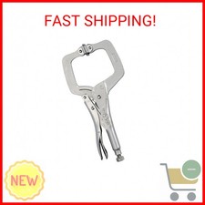 IRWIN VISE-GRIP Original Locking C-Clamp with Swivel Pads, 11", 20