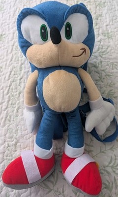 Sonic Plush Backpack Bag 18'' Sega Sonic The Hedgehog