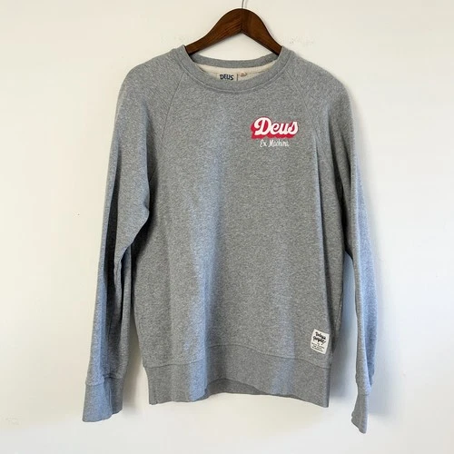 Deus Ex Machina X Sketch Gray Sweatshirt Mens LARGE Today's Perfect 2016 Moto - product listing photo