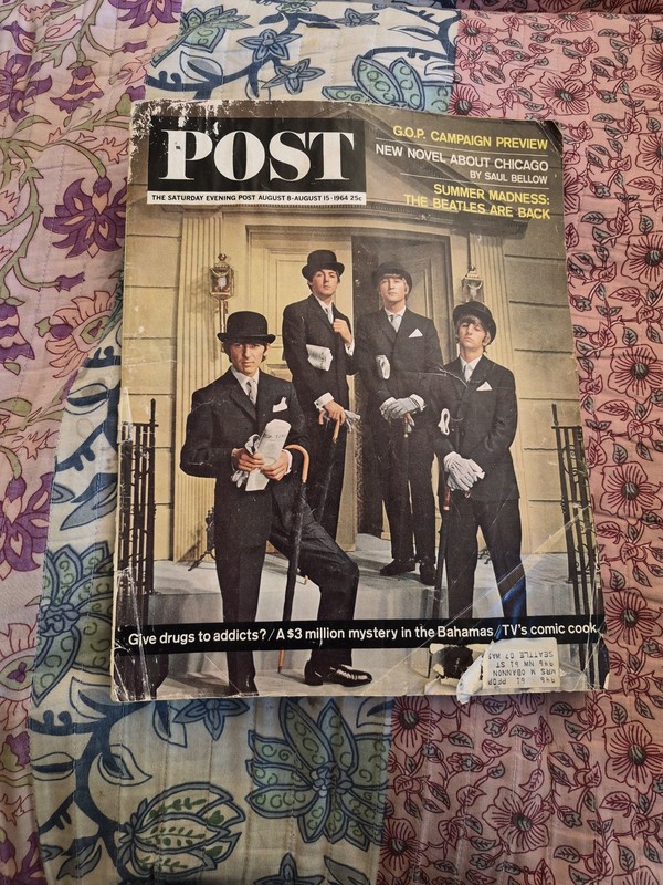 Saturday Evening Post Magazine August 8-15 1964 The Beatles Cover