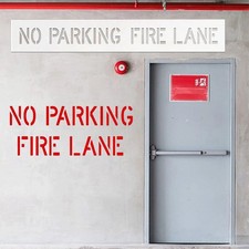 No Parking Fire Lane Stencil Reusable Silicone Parking Lot Painting Template SET