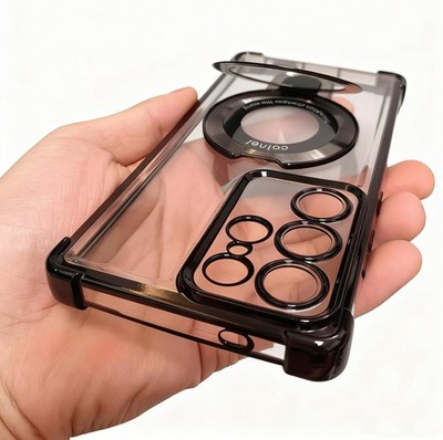 Rugged Softcase Protective Clear Phone Case for Samsung Galaxy S23 Ultra with Ri