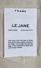 Frame Women's NWT Le Jane Studded High Rise Straight Jeans Ivory Size 24 — photo 5