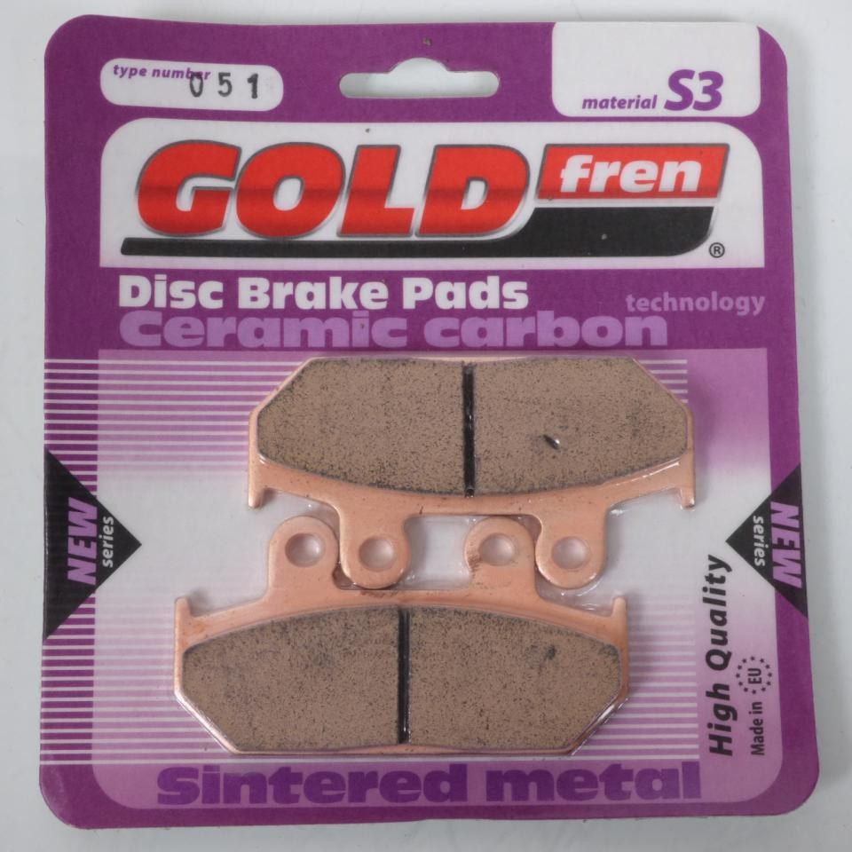Plaquettes Gold Fren Honda CBR1000F freinage avant haute friction