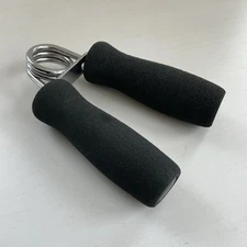 Hand Grip Strengthener Black Foam Handles Hand Forearm Wrist Exerciser Grips