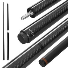 Carbon Fiber Adult Pool Cue Stick 58 inch Professional Billiard Cue Shaft Black