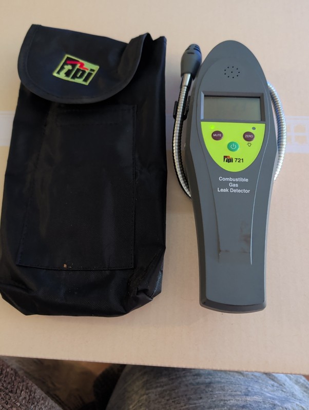 Test Products International Gas Detector, 0 to 9999 ppm, 0 to 19.9% LEL 721 Test