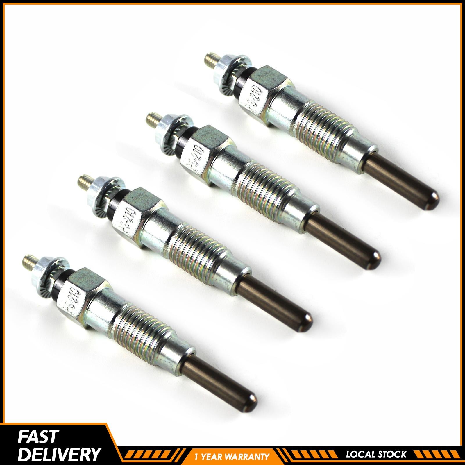 4PCS Glow Plugs for Yanmar 4D98E 4TNE98 4D94E 4D94LE Forklift Excavator Loader