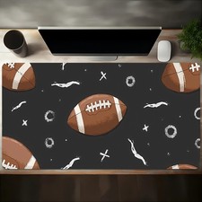 40 90cmAmerican Football Pattern Non-Slip Rubber Mouse Pad Desk Mat-Durable