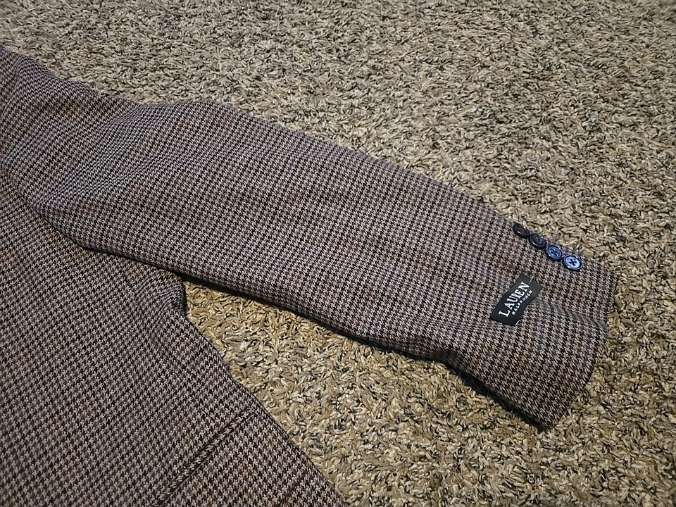 Nuevo con etiquetas Abrigo Deportivo Lauren Ralph Lauren Lexington UltraFlex Tostado/Marrón 43 Regular  Foto 3 de 4