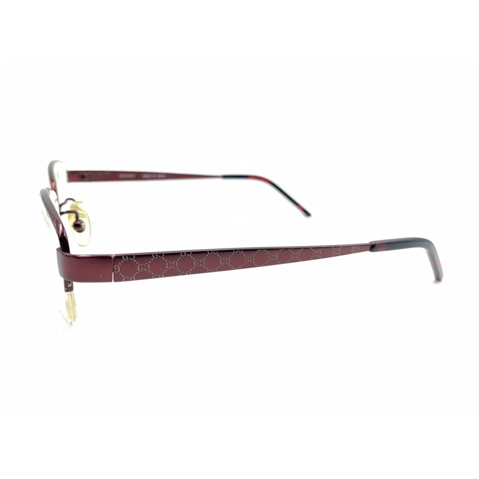 Gucci GG8552J VW3 Titan Dark Red Burgundy Half Eyeglasses Frames 52-17 140 Japan thumbnail 7