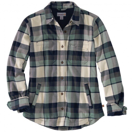 Shirt Jac Carhartt Fleece Lined Plaid Shirt Womens Carhartt Rugged