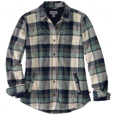 Carhartt Womens Rugged Flex Hamilton Fleece Lined Flannel Shirt