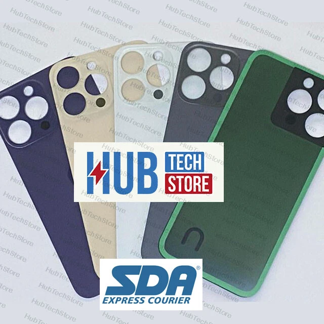 APPLE BACK COVER SCOCCA POSTERIORE BIG HOLE VETRO PER IPHONE 14 PRO - 14 PRO MAX