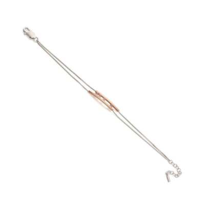 Fiorelli Silver Bracelet B4963P Pink Crystal