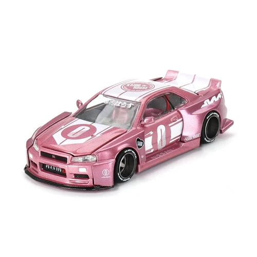 Mini GT x Kaido House 1:64 Nissan GT-R (R34) Kaido Racing Factory V1 Pink