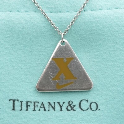 Tiffany & Co. x Nike Sterlingsilber Damen 2013 Marathon Anhänger Halskette 18''