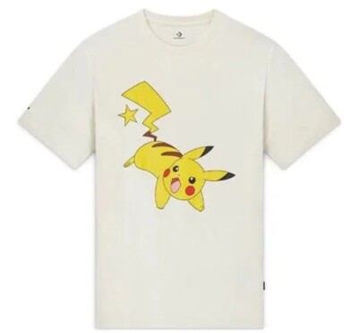 Converse x Pokémon Men's Short Sleeves Pikachu T-shirt medium